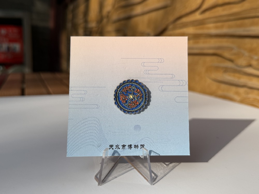 牡丹花纹胸章